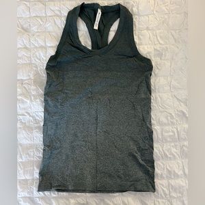 Athleta Green ombre athletic workout racer back tank top